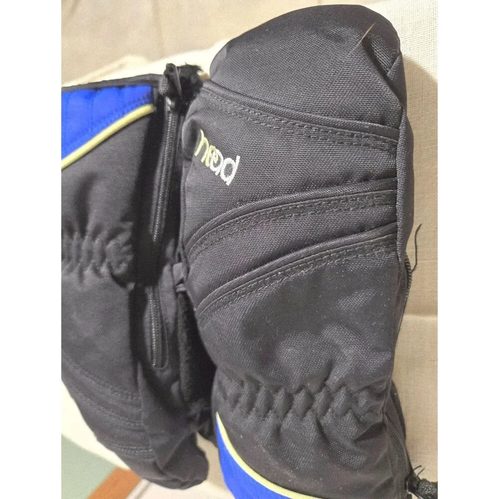Head Jr Kids Zippered Fleece Lined Mittens Size S Preowned in great condition